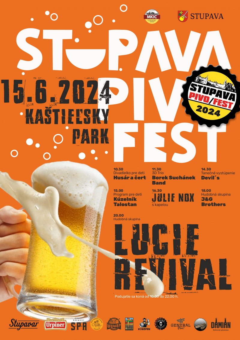 Pivní festival Stupava 15. 6. 2024