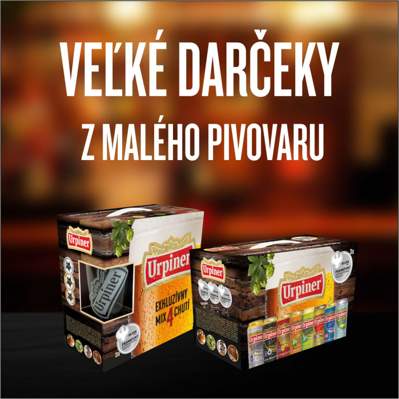 PORIADNE NABITÉ BALÍČKY VÝNIMOČNÉHO SLOVENSKÉHO PIVA. ČO SKRÝVAJÚ NOVÉ URPINER PACK-Y?